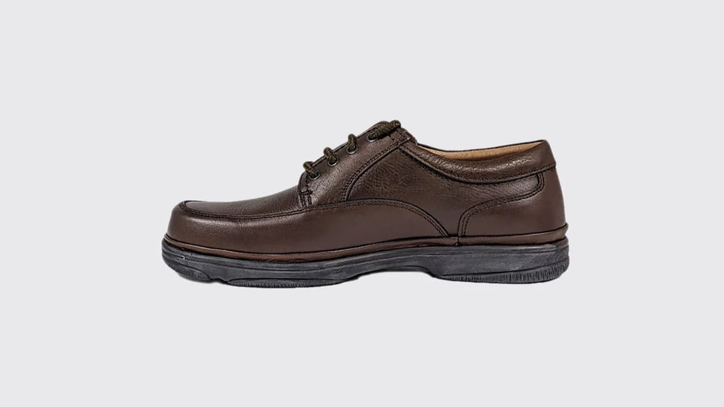 Dubarry Brown laced shoe on a light gray background