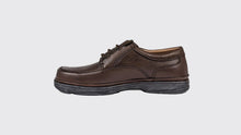 Load image into Gallery viewer, Dubarry Brown laced shoe on a light gray background
