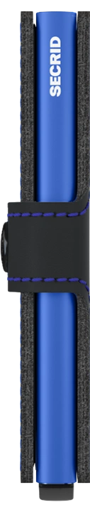 Secrid Matte Wallet - Black & Blue.