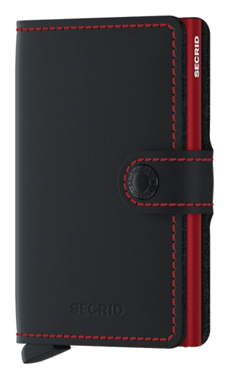 Secrid Matte Wallet -Black & Red.