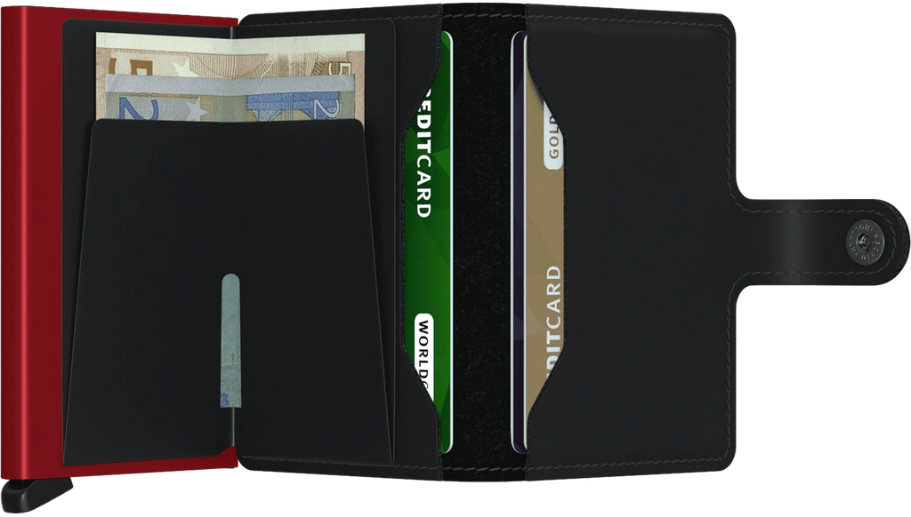 Secrid Matte Wallet -Black & Red.