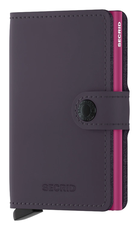 Secrid Matte Wallet -Dark Purple Fuchsia.