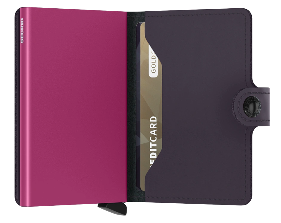 Secrid Matte Wallet -Dark Purple Fuchsia.