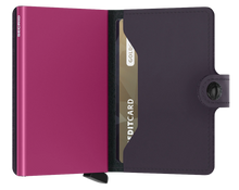 Load image into Gallery viewer, Secrid Matte Wallet -Dark Purple Fuchsia.
