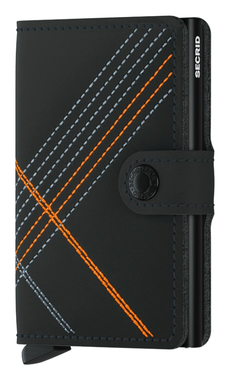 Secrid Stich Linea Wallet -  Orange.