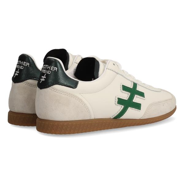 Another Trend Natur, White and Green Trainer|A0780490