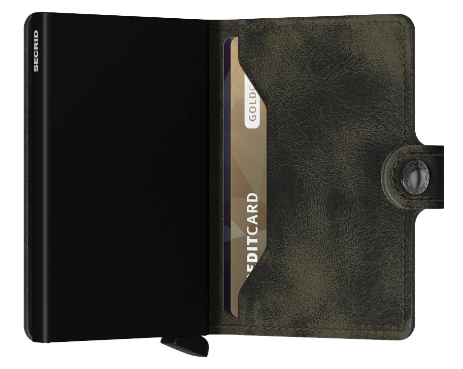 Secrid Vintage Wallet- Olive Black.
