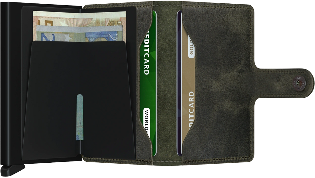 Secrid Vintage Wallet- Olive Black.