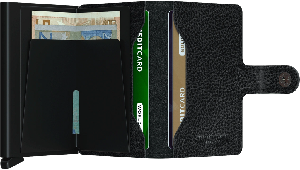 Secrid Vegetable Wallet-Black Black.