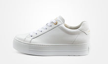 Load image into Gallery viewer, Paul Green White Leather Platform Trainer|5241000
