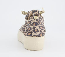 Load image into Gallery viewer, Leopard print shoe with beige sole on a white background

