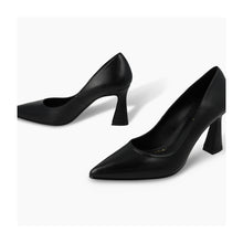 Load image into Gallery viewer, Lodi Black Leather Court Shoe|ROAC210
