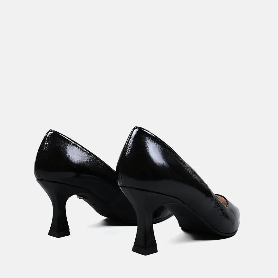Lodi Black Patent Court Shoe|ROAC60