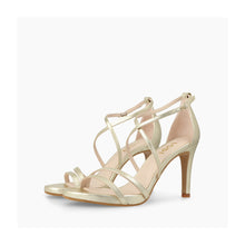 Load image into Gallery viewer, Lodi Gold High Heel Sandal|INRIKOXGD
