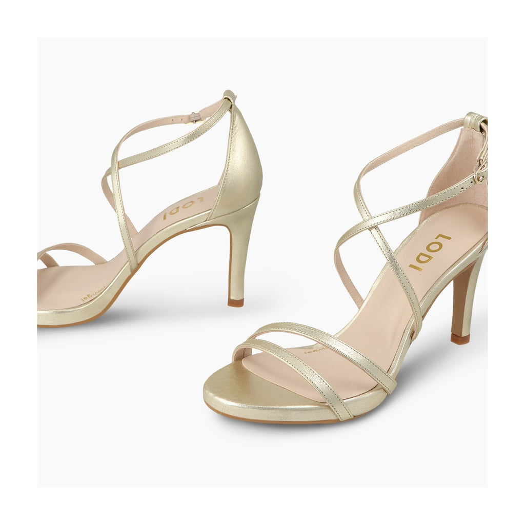 Lodi Gold High Heel Sandal|INRIKOXGD