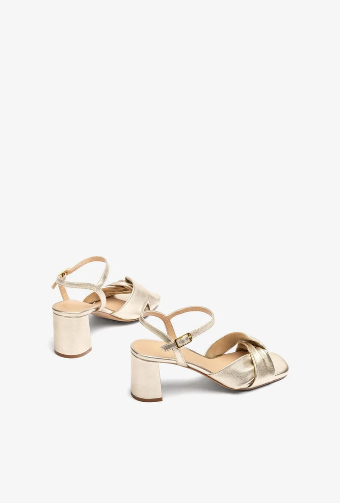 Unisa Gold Leather Sandal |MEDWAYG