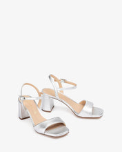 Load image into Gallery viewer, Unisa Silver Strap Sandal|MORATY26S
