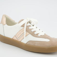 Load image into Gallery viewer, Paul Green White and Beige Suede Trainer|5437119
