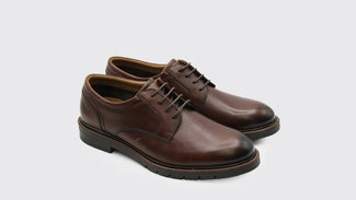 Dubarry Brown leather shoe on a white background