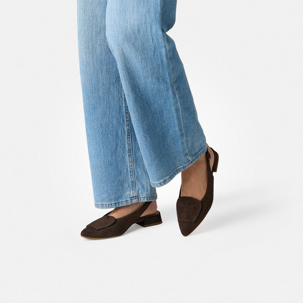 Paul Green Chocolate Brown Sling Back|6090089