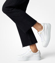 Load image into Gallery viewer, Paul Green White Leather Platform Trainer|5241000
