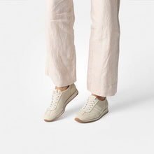 Load image into Gallery viewer, Paul Green Beige Leather Retro Trainer|5453159
