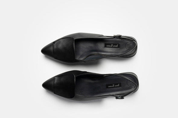 Paul Green Black Sling Back|6090010
