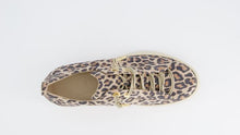 Load image into Gallery viewer, Leopard print sneaker on a light gray background
