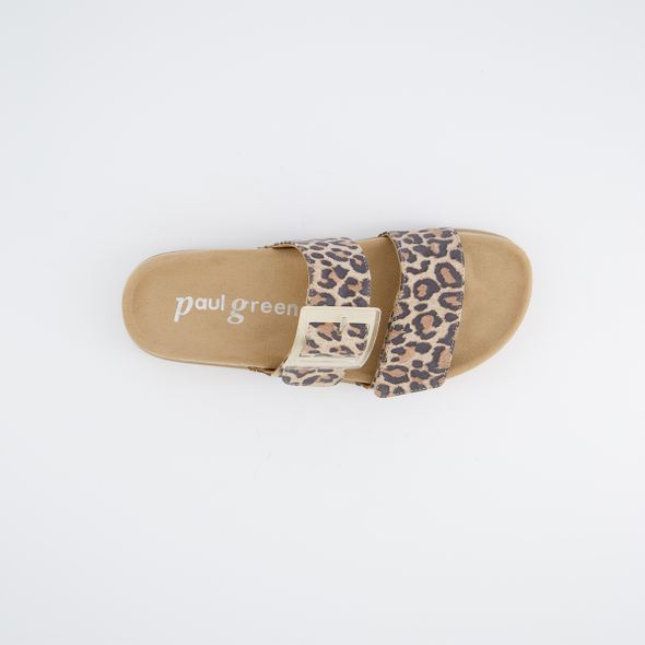 Paul Green Leo Print Platform Mule|6157000