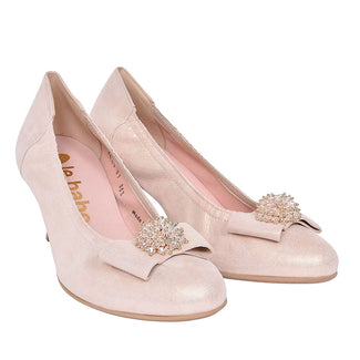 Le babe ladies pink court shoe