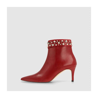 lodi red ankle boots