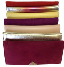 Load image into Gallery viewer, Lodi Clutch Ante Orange Suede

