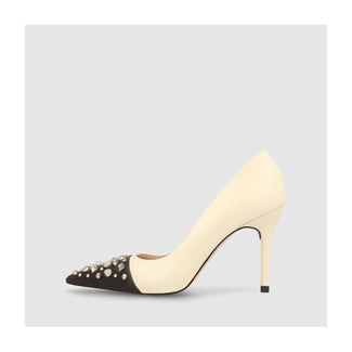 lodi nude leather court shoe