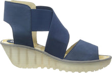 Load image into Gallery viewer, Fly YUBA385B - Open Toe Wedge Sandal
